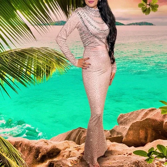 Stunning Alglist Jewel Crystal Dress, size XS-M - Picture 5 of 5